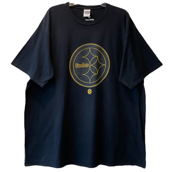 Steelers T-shirt Pittsburgh Football Graphic Short Sleeve Black Yellow Size 3XL - Picture 3 of 13